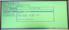 Data General Walkabout Set Date/Time Menu