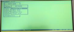 Data General Walkabout Notebook Menu