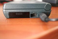 View of the infrared and serial port on the right side of the unit