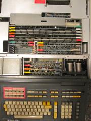 A top view of the boards inside