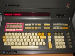 Close-up of the keyboard