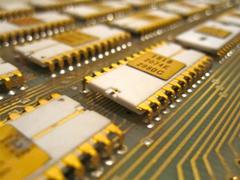 Close-up of the ROM chips