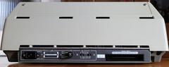 Back of the HP 9862A plotter