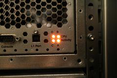 CPU activity LEDs on the back of C-bricks
