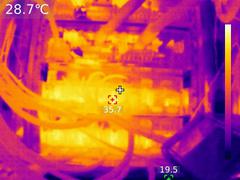 Thermal view of power bays (back)