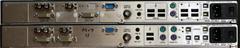 VelocityKVM-8 Receiver and Transmitter units (back view)